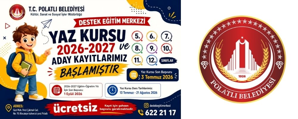 Polatlı Belediyesi Yaz Kursu Kayıt Başvuruları Başladı